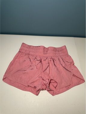 ASOS REVIVAL Pink Athletic Shorts with Inner Lining Size L